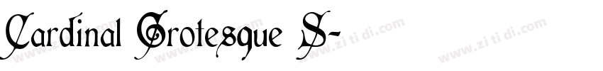 Cardinal Grotesque S字体转换